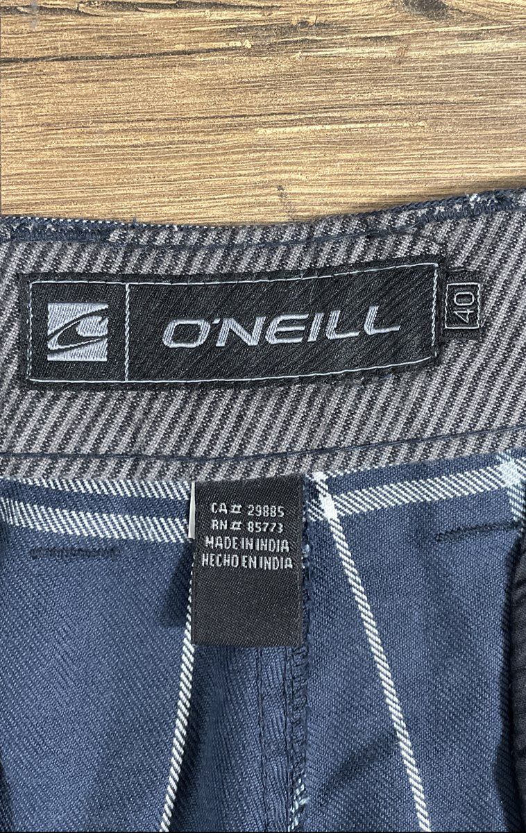 O'Neill Men's Warren Blue Plaid Shorts Size 40 NWT
