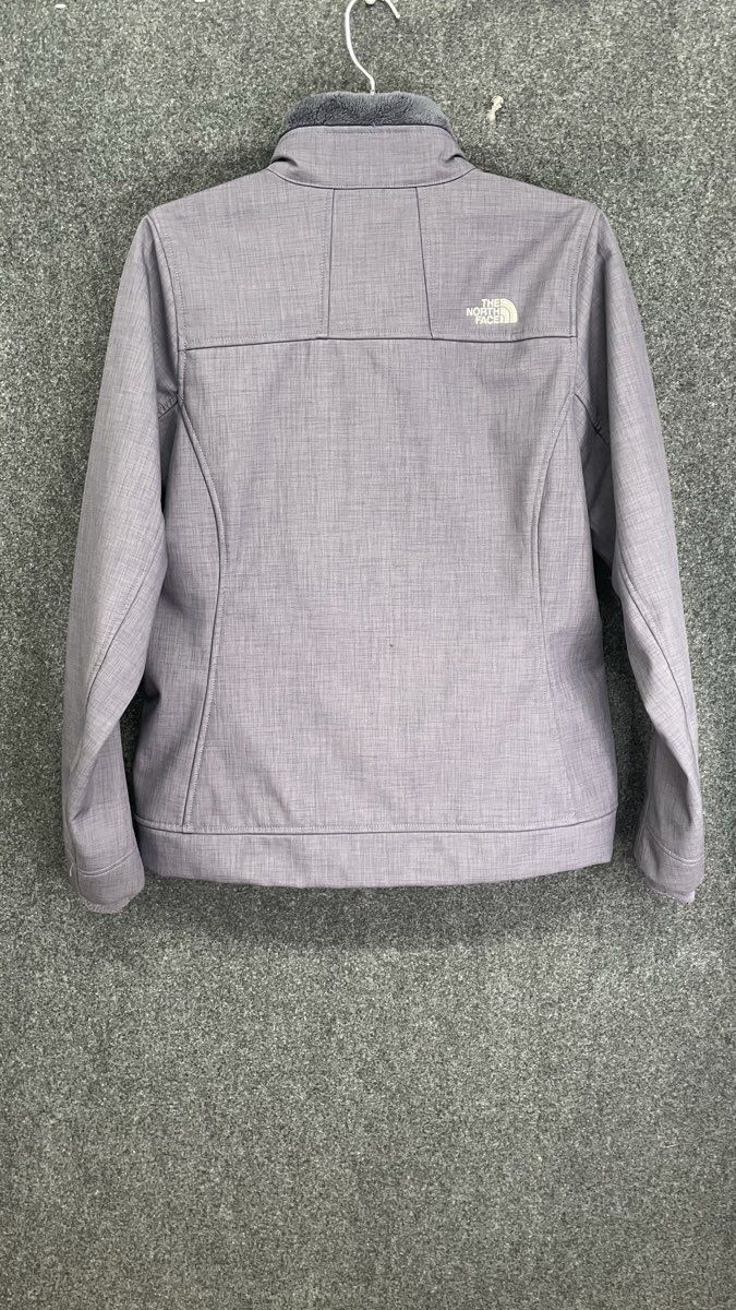The North Face Women's Blue Heathered Apex Softshell Jacket Raschel Fleece Sz M