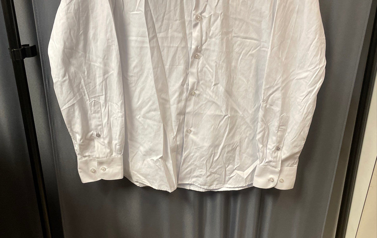 Ben Sherman Men's White Slim Fit Button Down Shirt Sz XL 17/17.5 34/35