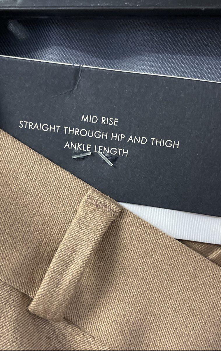 Banana Republic Women's Avery Ankle Pants Mid Rise Brown Khaki Sz 8 NWT
