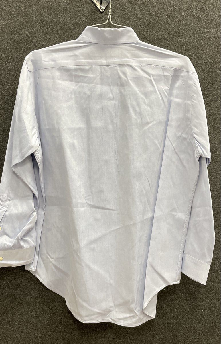 Ralph Lauren Men's Blue Classic Fit Long Sleeve Button Down Shirt Sz 16 32/33