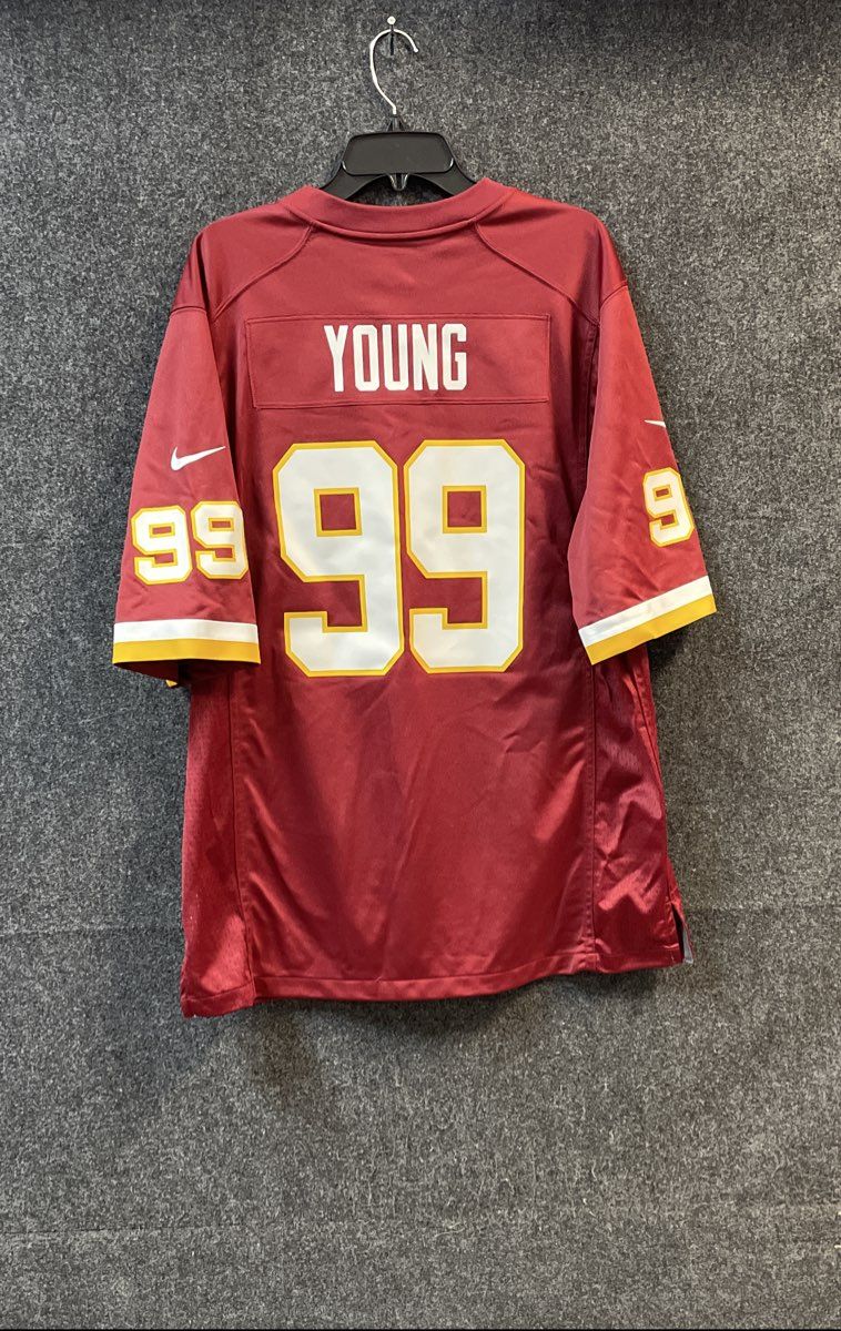 Nike Men's Washington Football Team Chase Young #99 Game Jersey Burgundy Sz L