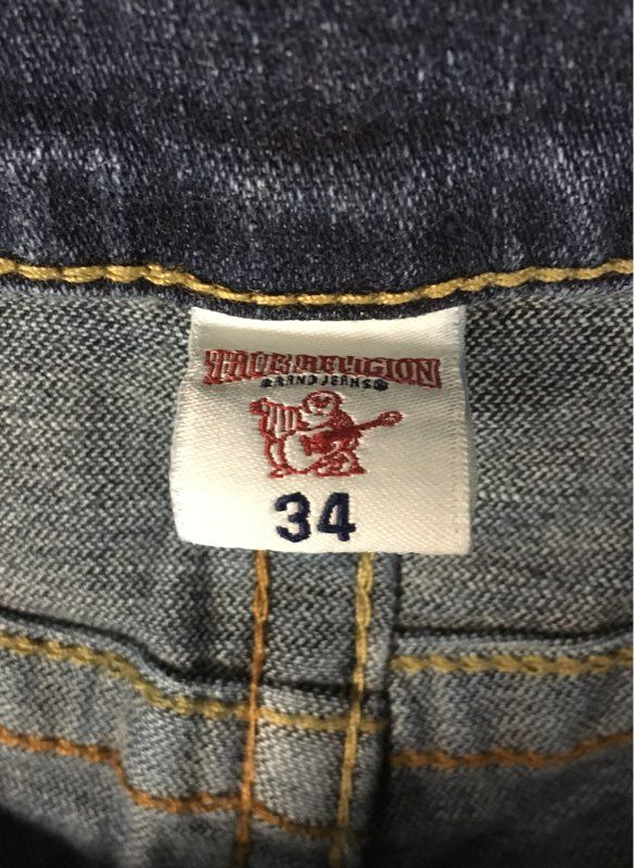 True Religion Men's Blue Section Skinny Stretch Denim Jeans Size 34