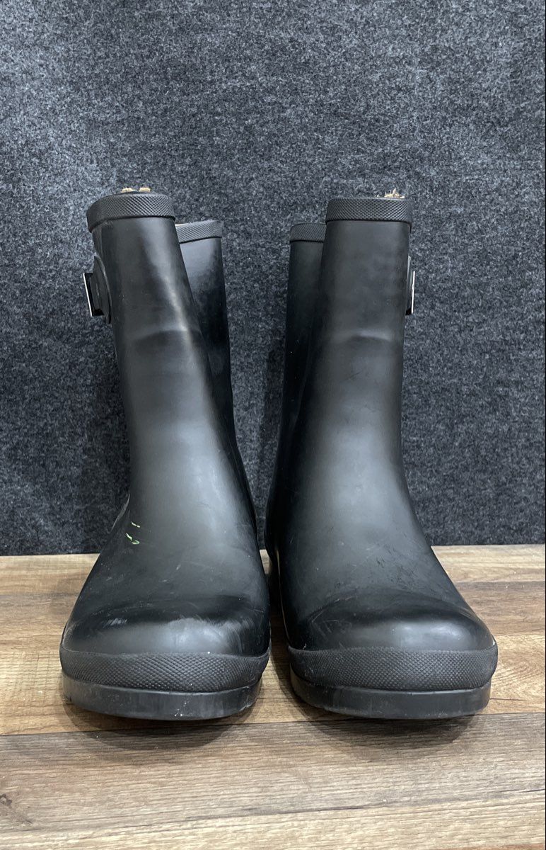 Chooka Women's Black Waterproof Fleece Lined Mid Rain Boots Size 10