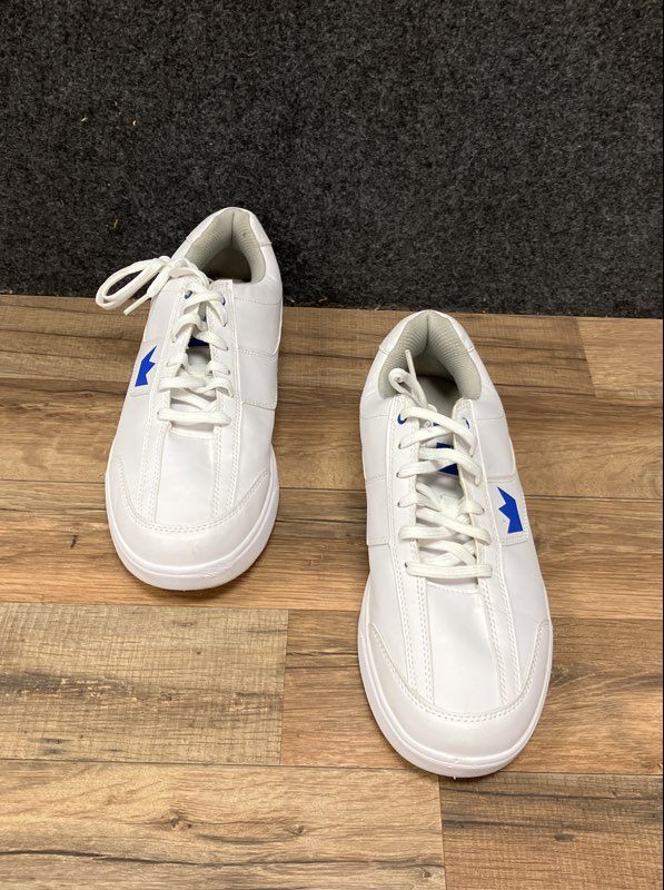 Brunswick Edge White Blue Men's Bowling Shoes Size 10