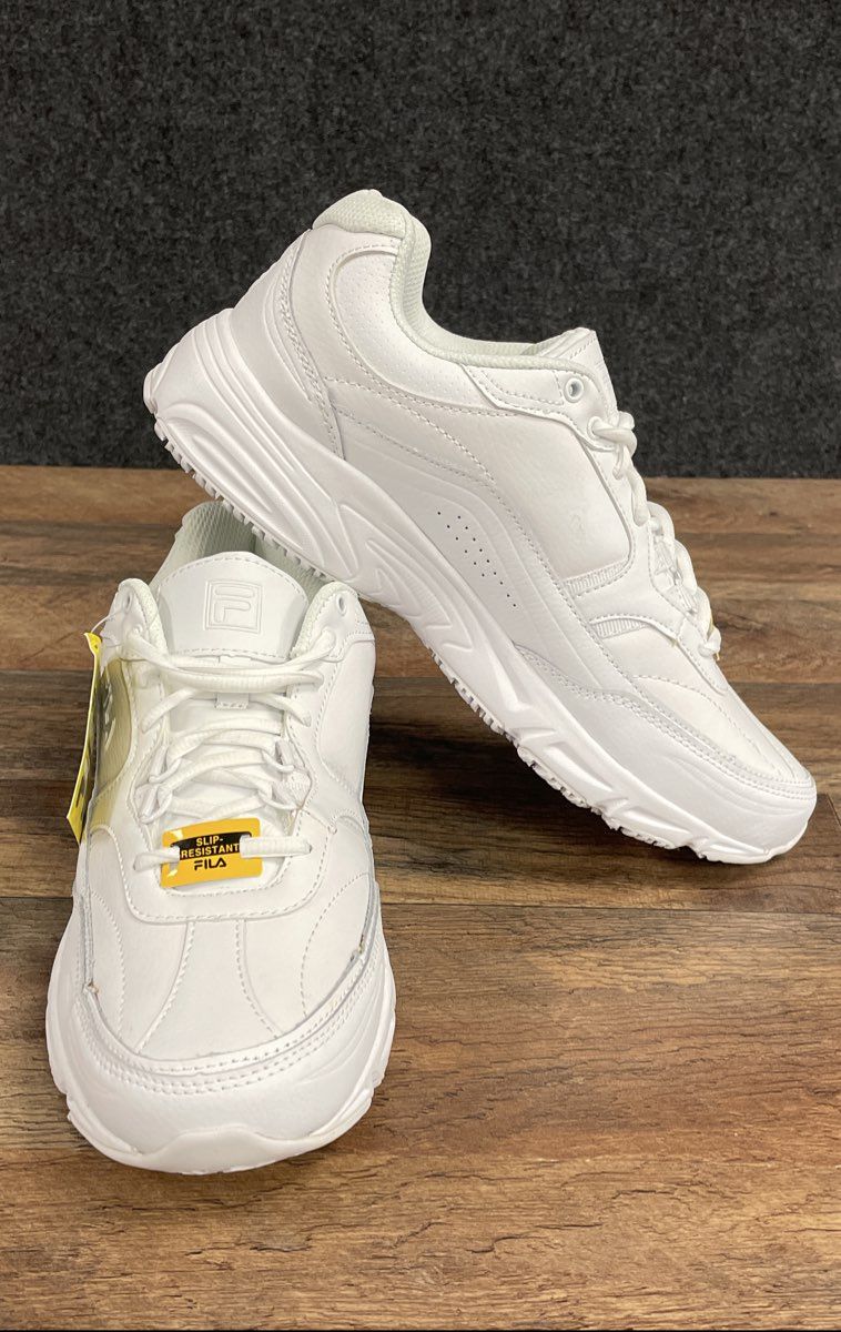 Fila Memory Workshift White Work Sneakers NWT Size 9