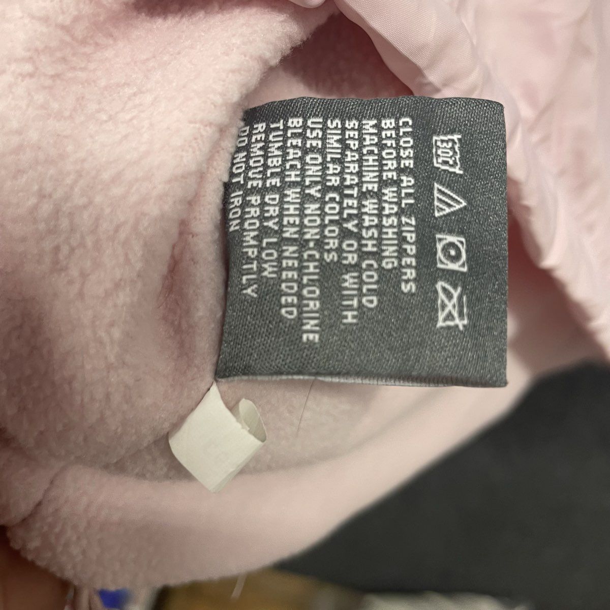 New Balance Women's Pink Full Zip Hooded Fleece Lined Windbreaker Jacket Sz M