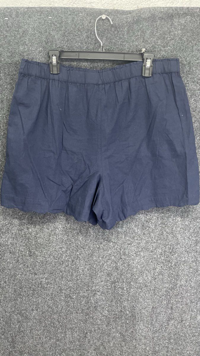 Talbots Women's Navy Blue Shorts NWT Elastic Waist Pull On Petite Sz XLP