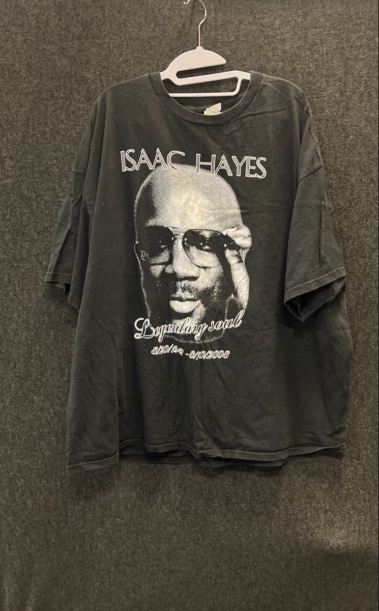 Isaac Hayes Legendary Soul Memorial Tribute Graphic T-Shirt Delta Sz 3XL