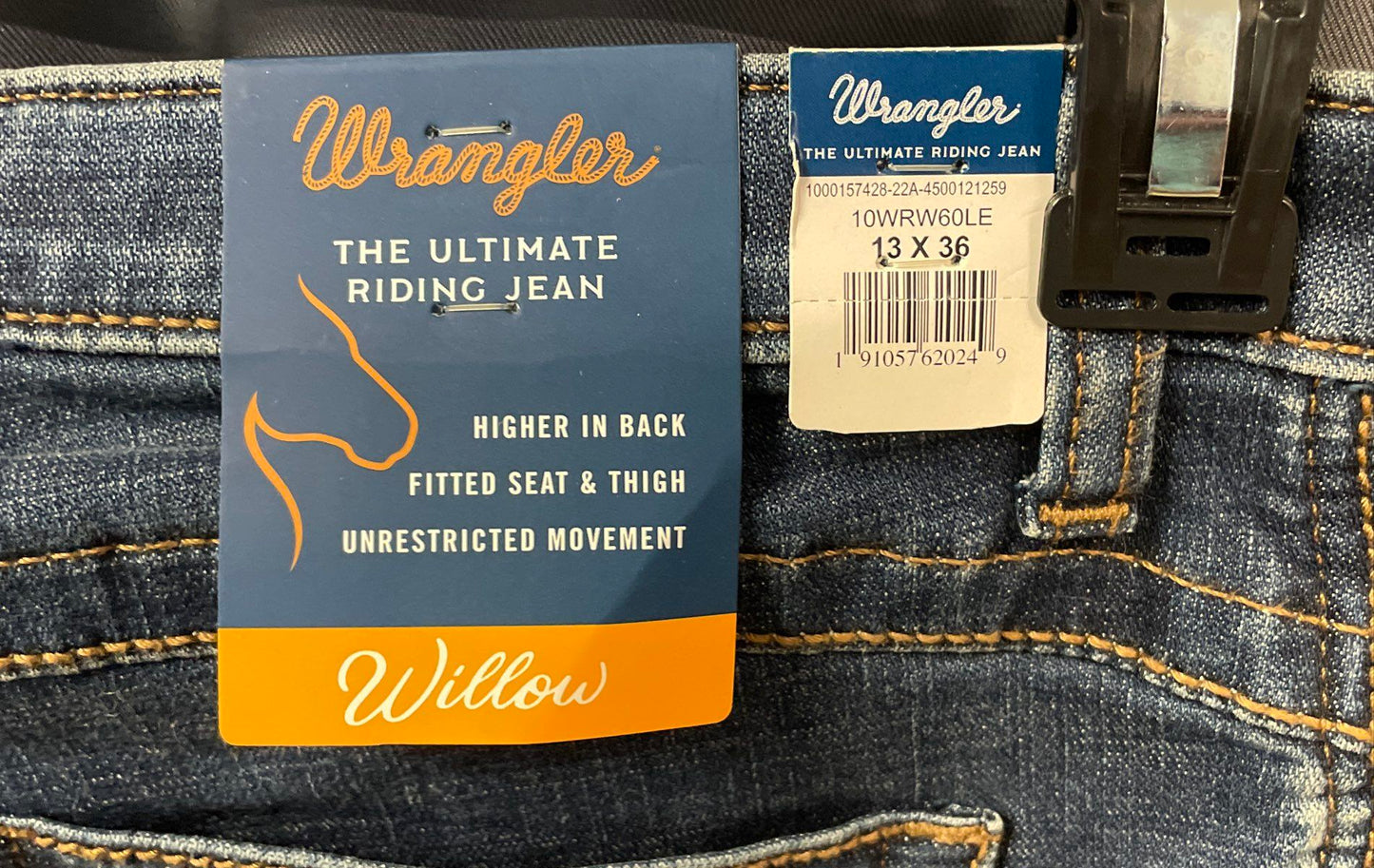 Wrangler Women's Willow Ultimate Riding Jeans Dark Wash NWT Sz 13x36