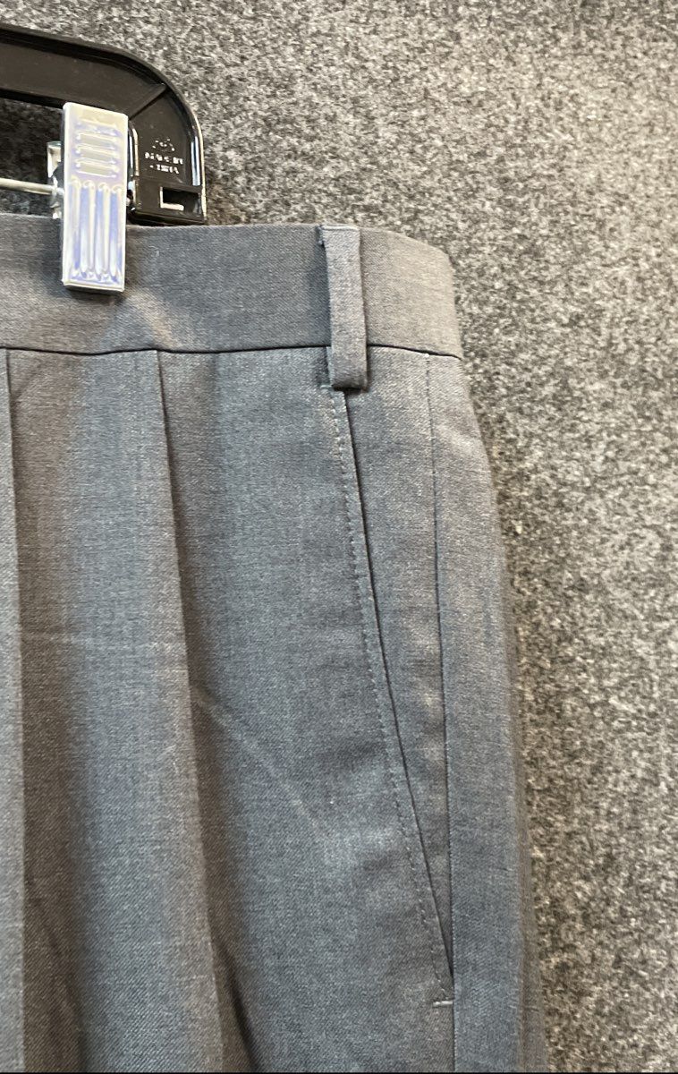 Lauren Ralph Lauren Men's Light Grey Pleated Cuffed Dress Pants Sz 38x34 NWT