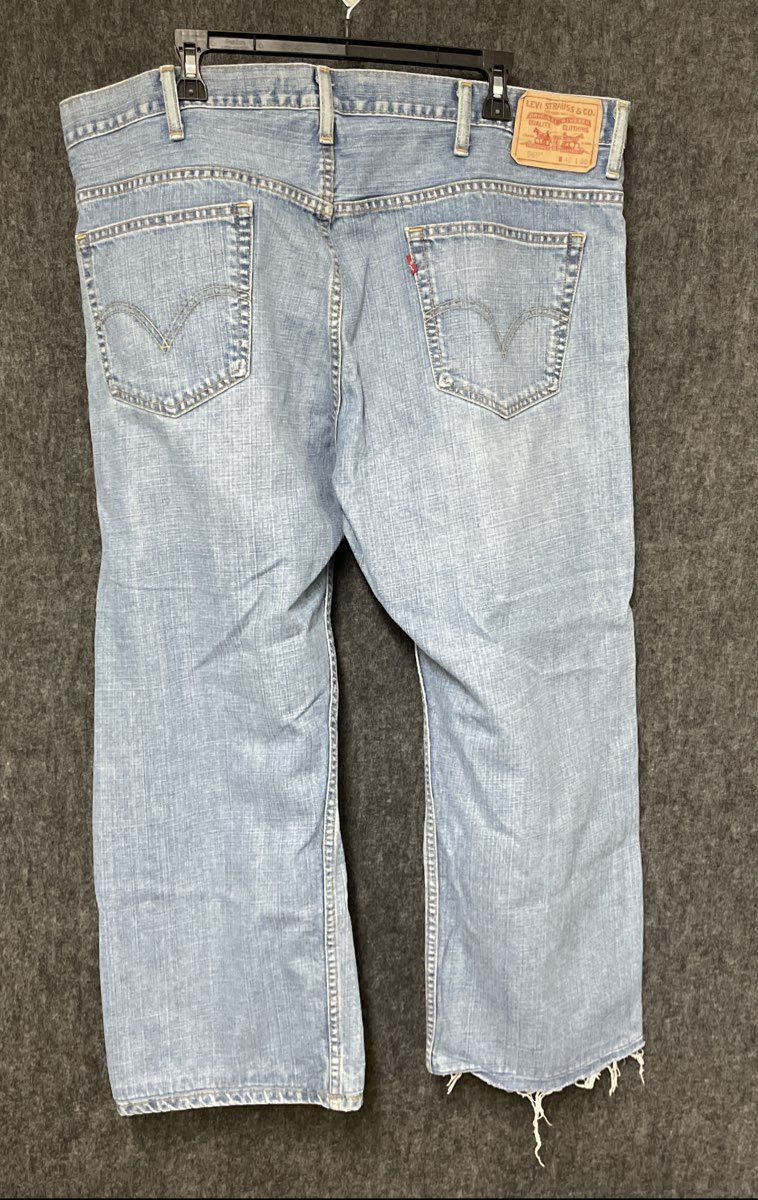 Levi's Men's 569 Loose Straight Leg Light Wash Blue Denim Jeans Size 40x30