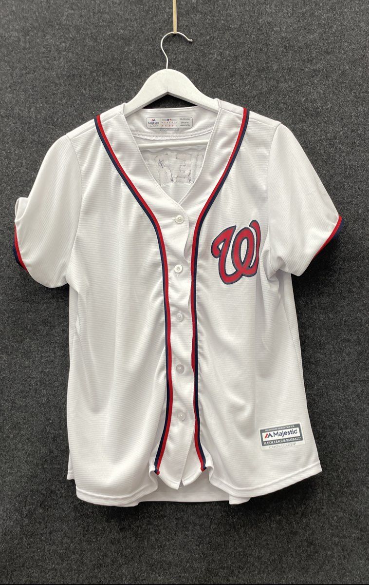 Majestic Women's Washington Nationals Max Scherzer #31 White Jersey Sz 2XL