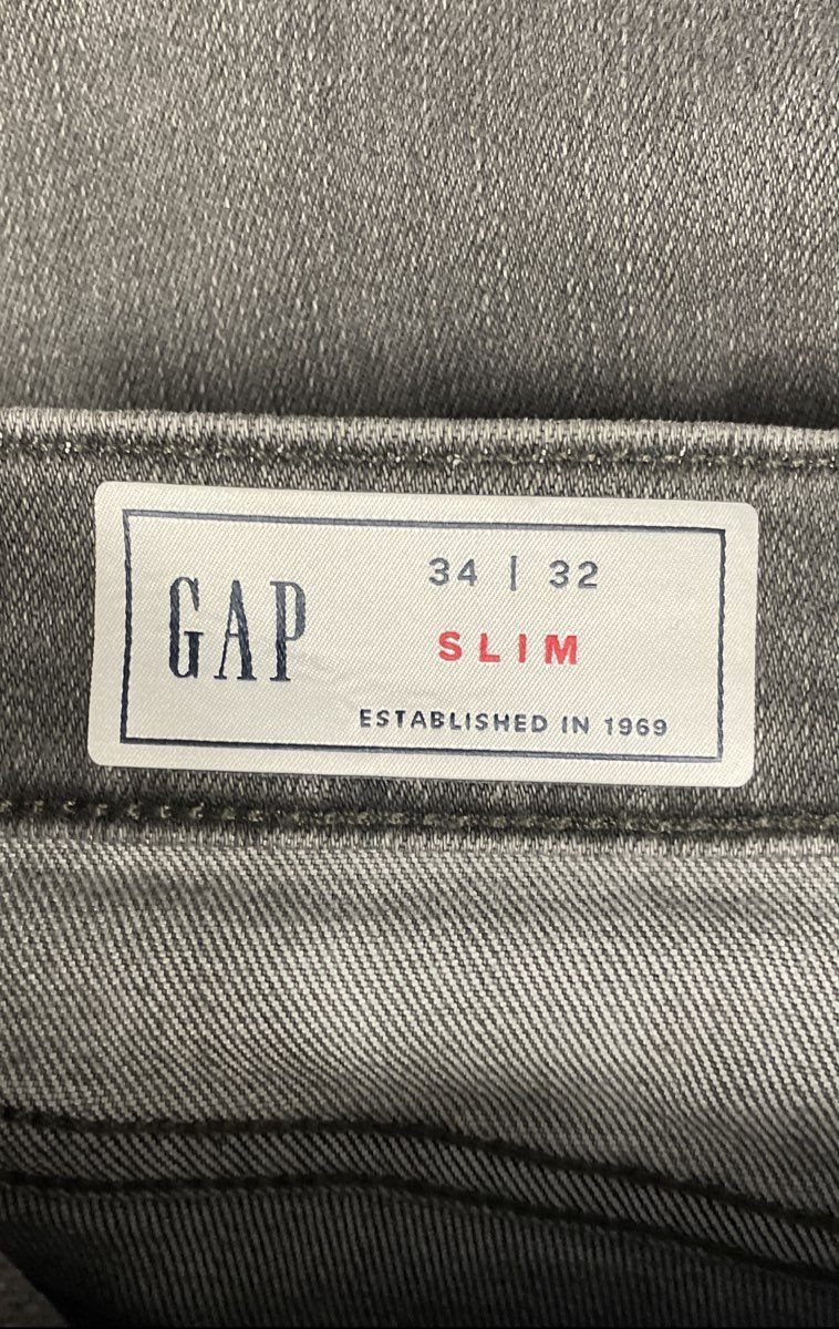 Gap Men's Slim Fit Gray Jeans GapFlex Soft Wear Denim 34x32 NWT
