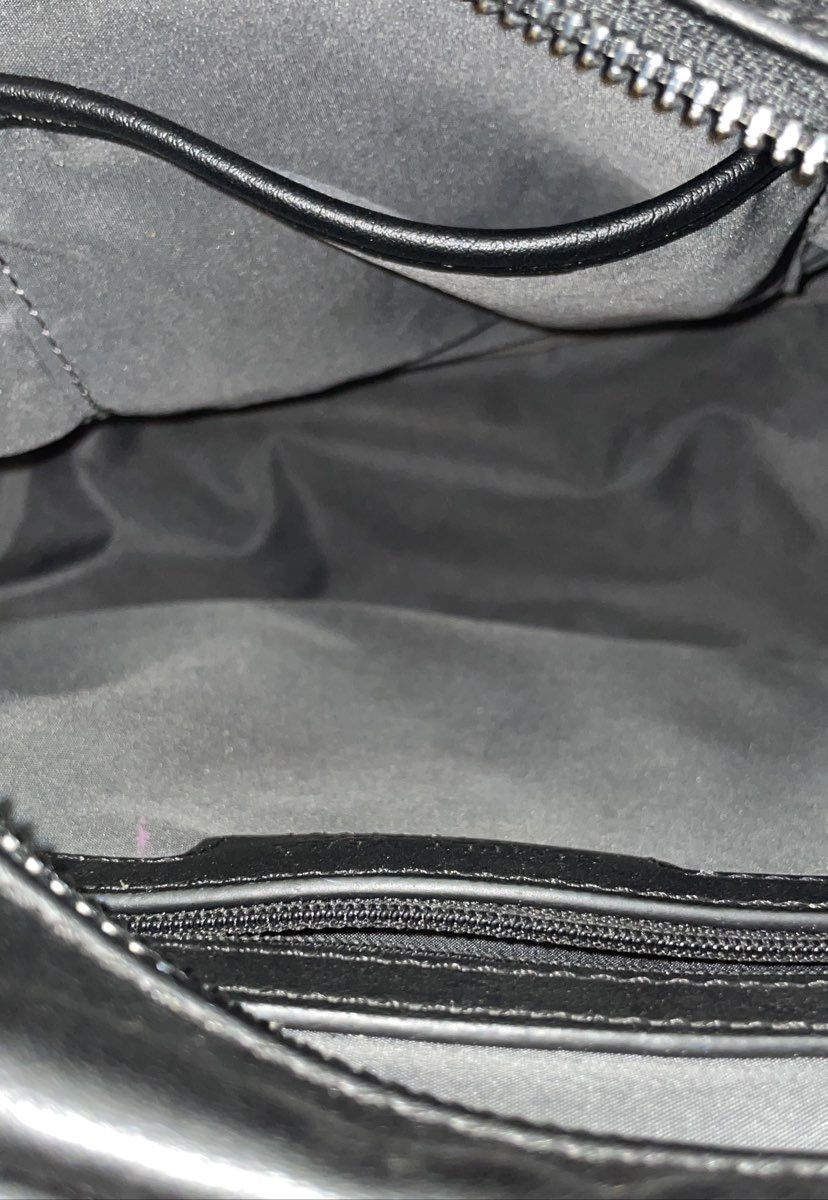 Simply Vera Vera Wang Black Faux Leather Top Handle Satchel Handbag