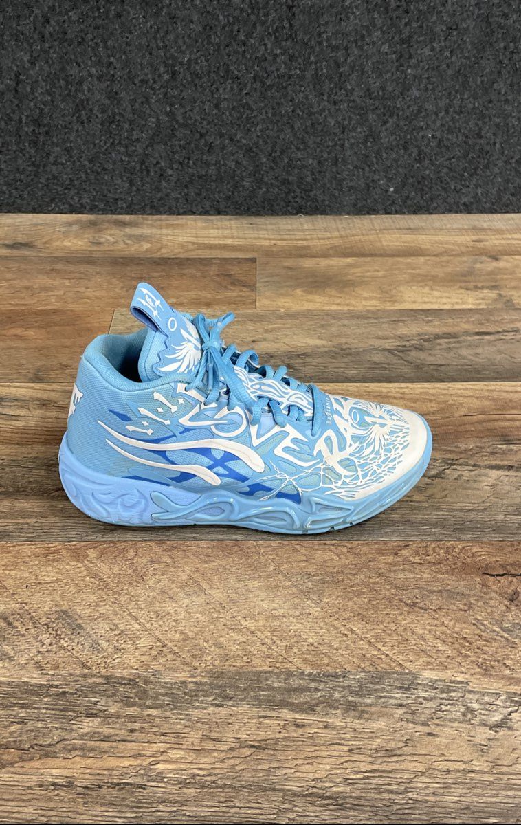 Puma x LaMelo Ball LaFrancé Light Blue White Basketball Sneakers Size 5.5