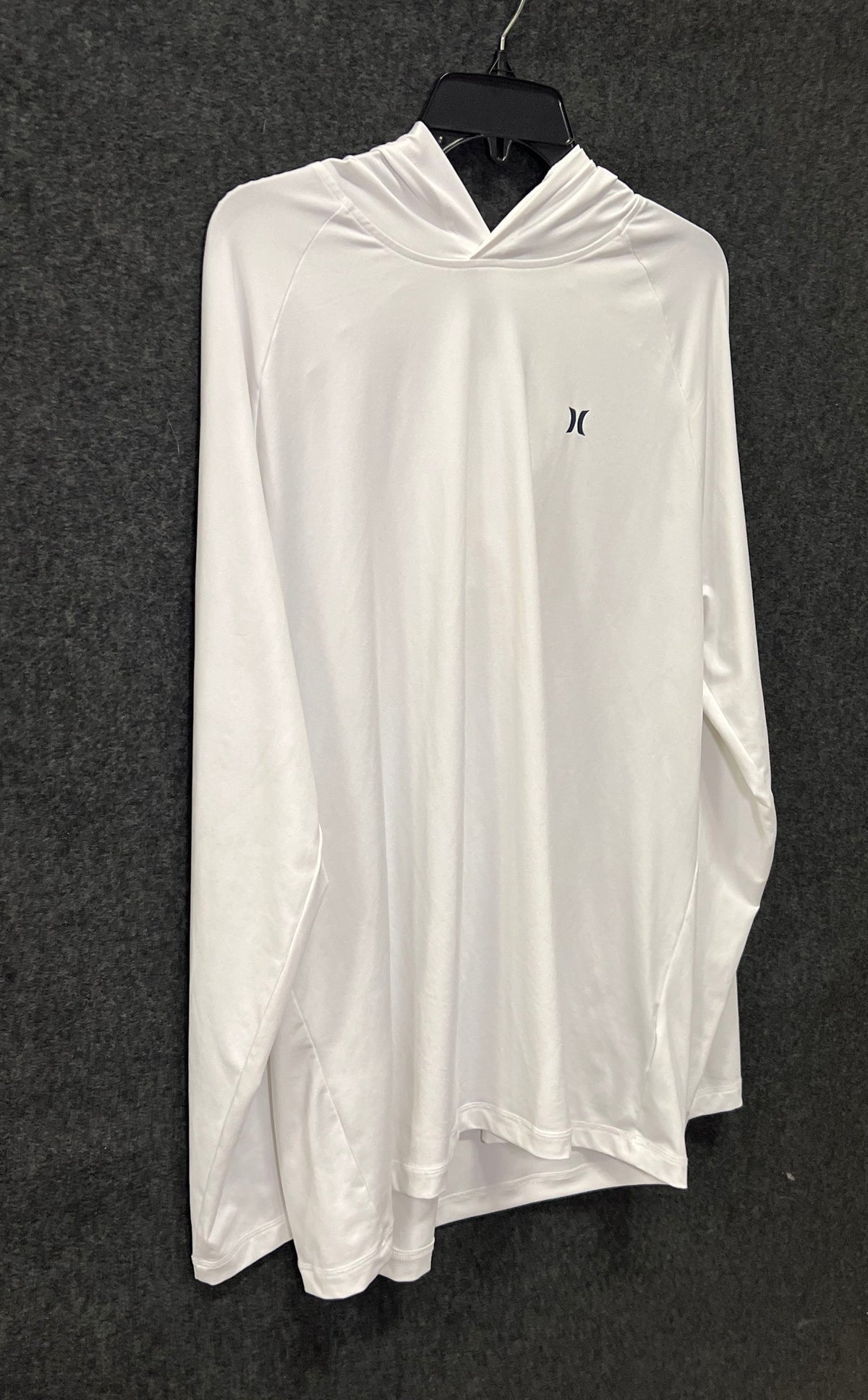 Hurley Men's White Long Sleeve Lightweight Activewear Sun Hoodie Sz XL