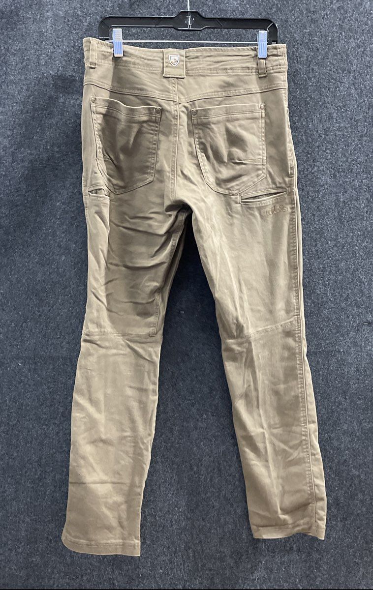 Kuhl Men's Brown Khaki Articulated Knee Canvas Outdoor Pants Sz 32x32