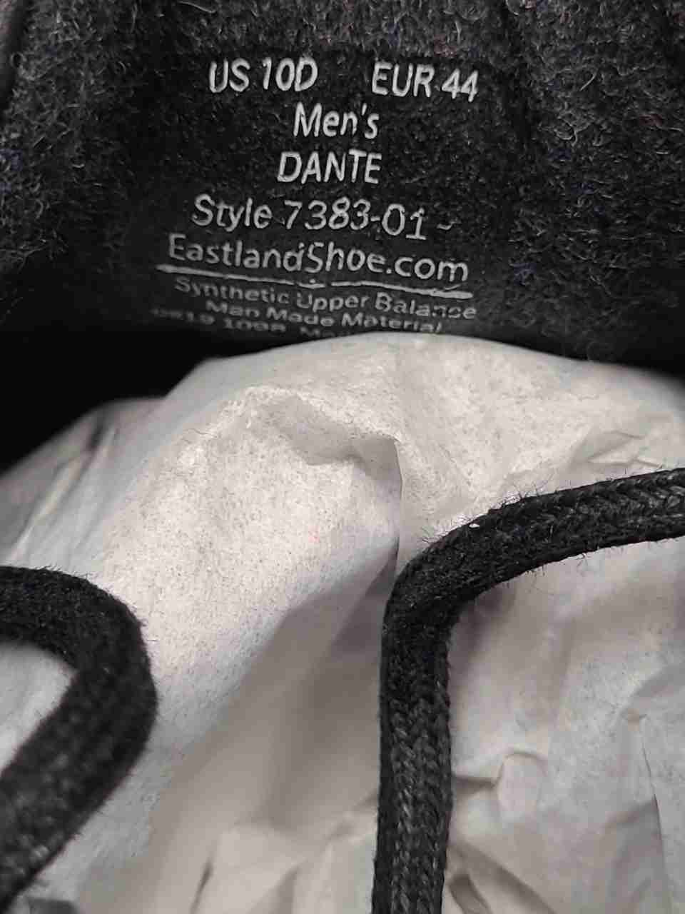 Eastland Dante Black Lug Sole Oxford Dress Shoes Men's Size 10D
