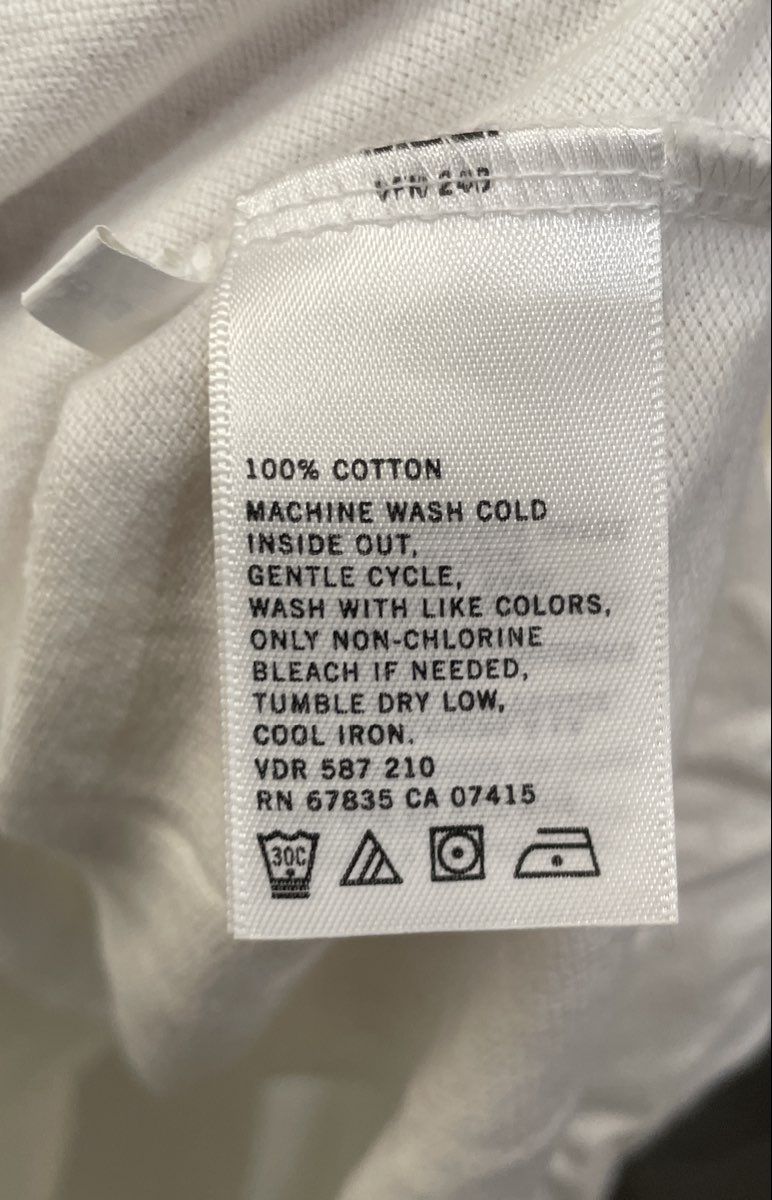 Nautica Men's Short Sleeve Polo Shirt White Navy Blue Chest Stripe Size L