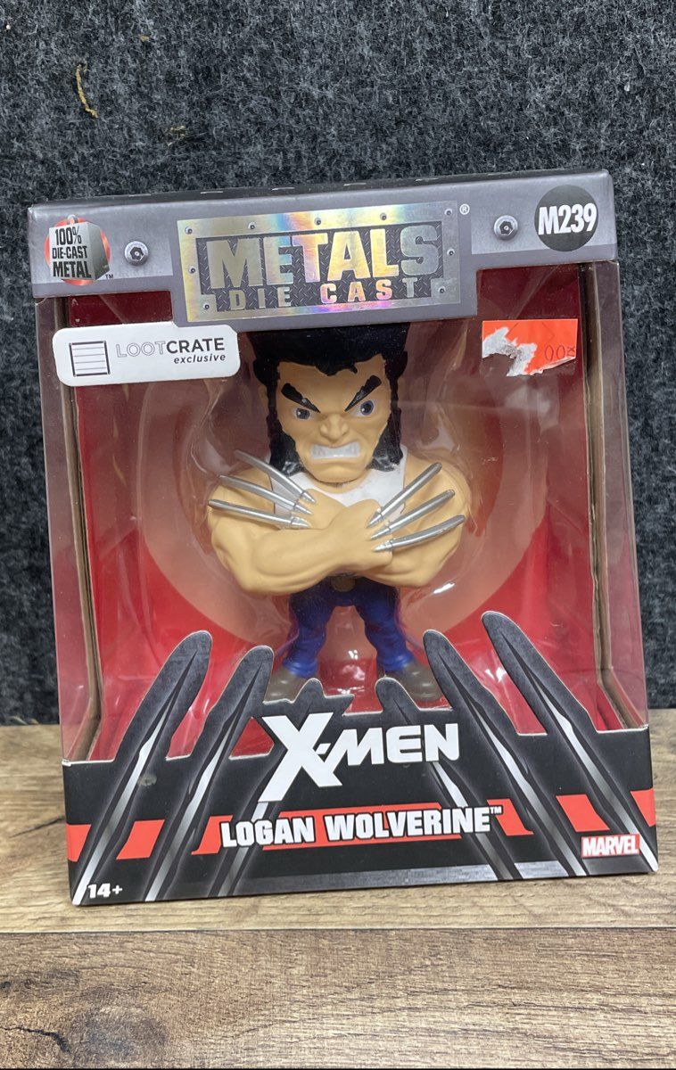 Wolverine Metals + Funko Pop James Bond Peter Pan 6 Figure Lot Marvel Disney