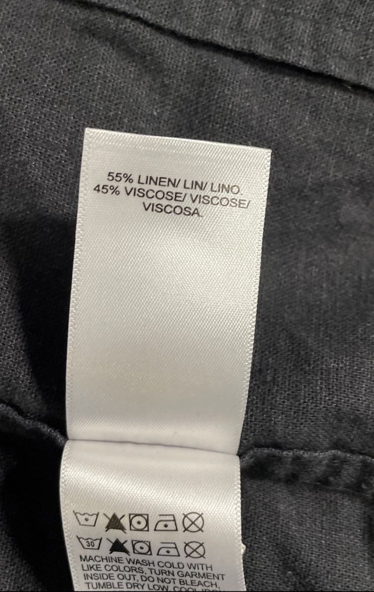 Lucky Brand Women's Dark Gray Linen Blend 4-Pocket Utility Chore Shacket Sz XL