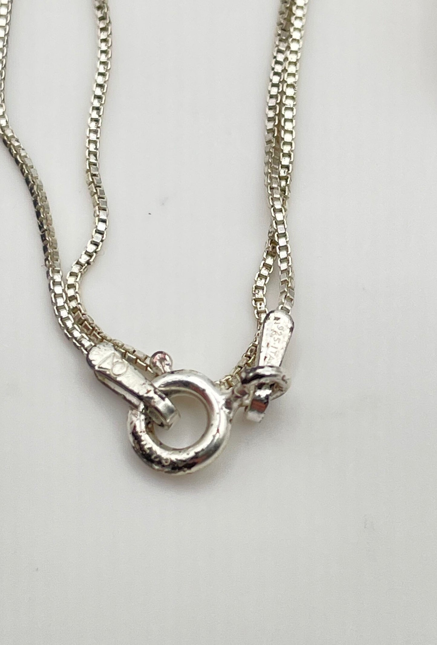925 Sterling Silver Oval & Round-Cut Cubic Zirconia Vertical Drop Pendant 4.0g