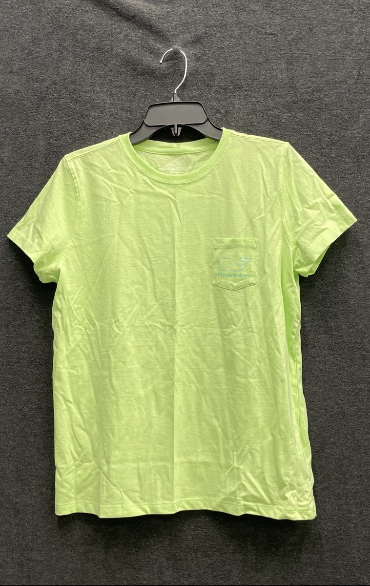 Vineyard Vines Men's Harbor Island Green Vintage Whale Pocket T-Shirt Sz L NWT