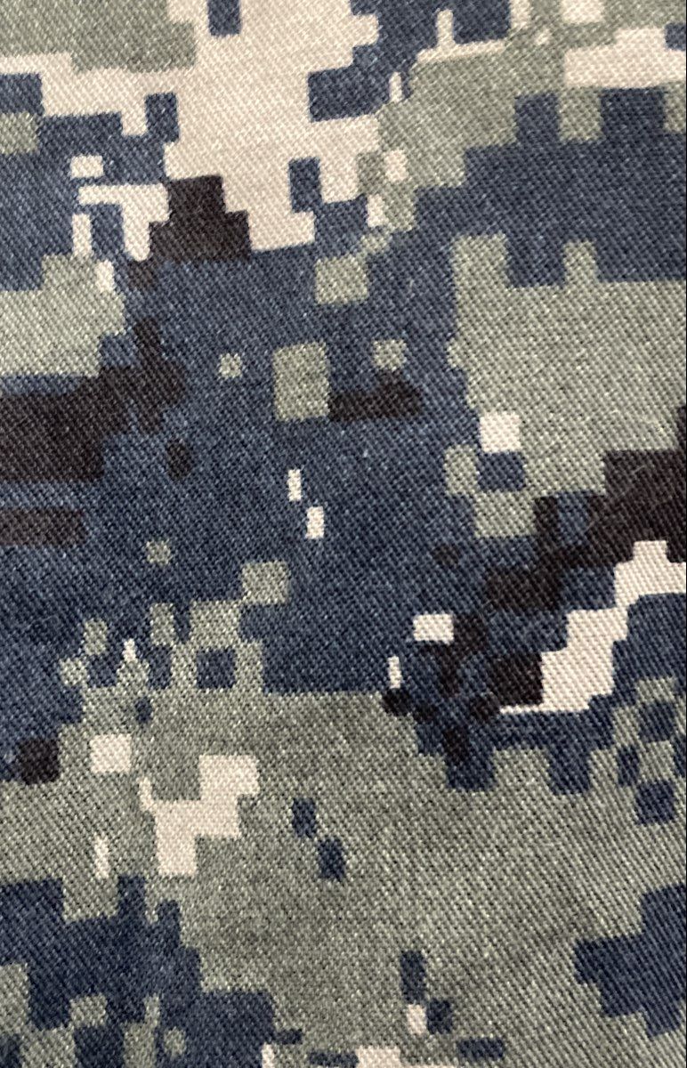 US Navy Men's NWU Type I Blouse Blue Digital Camo Air Warfare Meadows Med Long