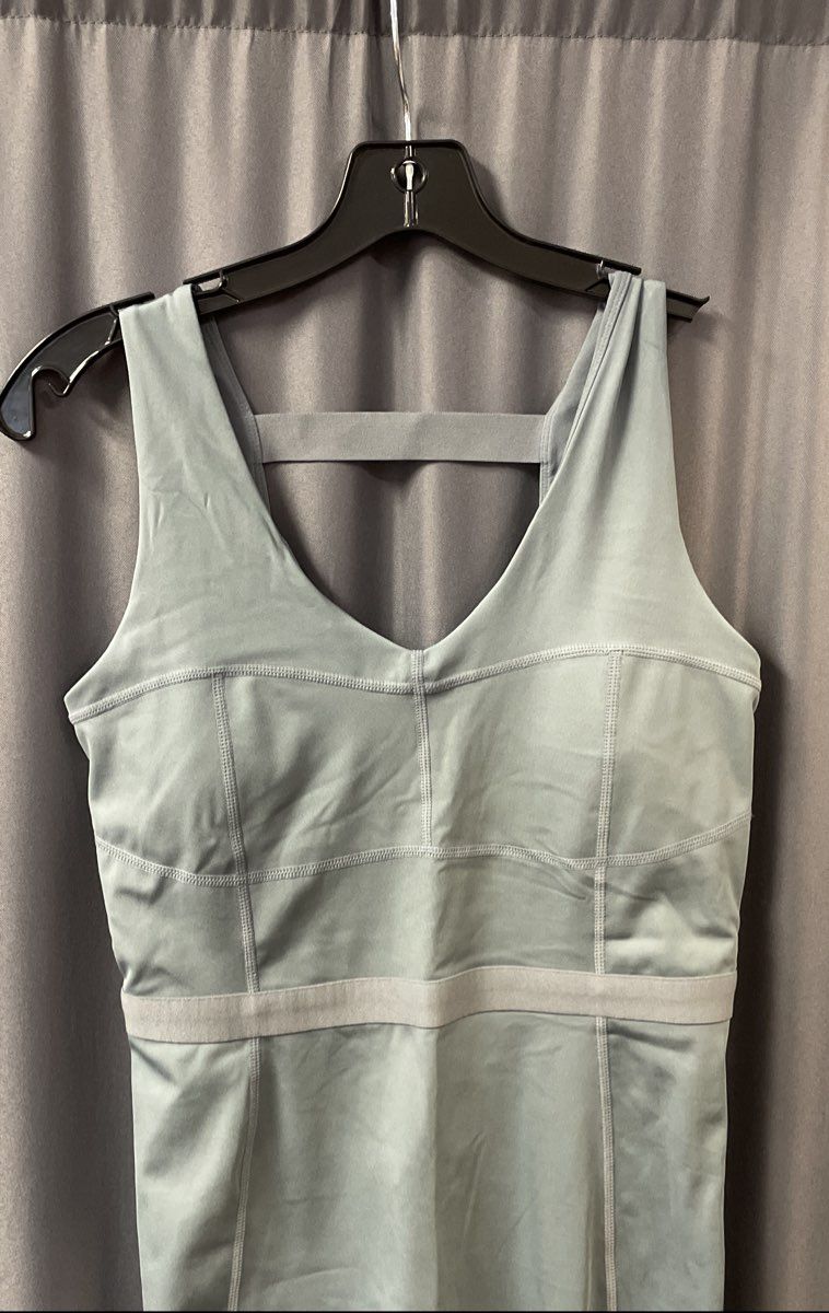 Fabletics Women's Blue V-Neck Open Back Active Jumpsuit One-Piece Sz M NWT