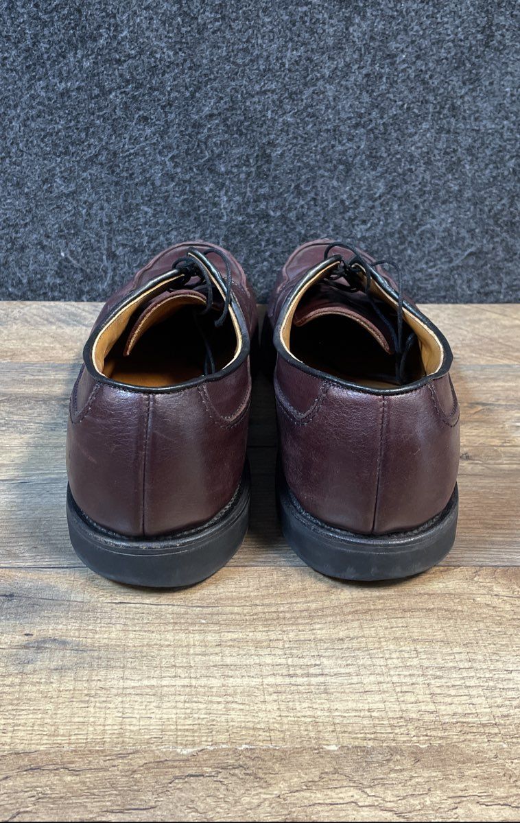 Allen Edmonds Wilbert Burgundy Leather Split Toe Derby Shoes Men's Size 13 A