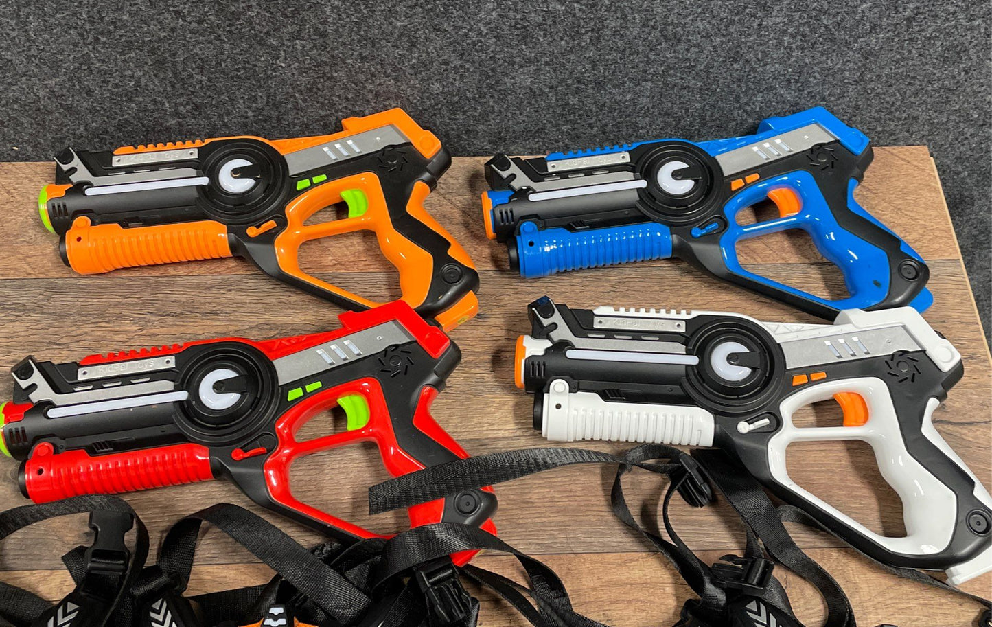 KidPal Infrared Laser Tag Toy Gun & Vest Set 4-Player Pack