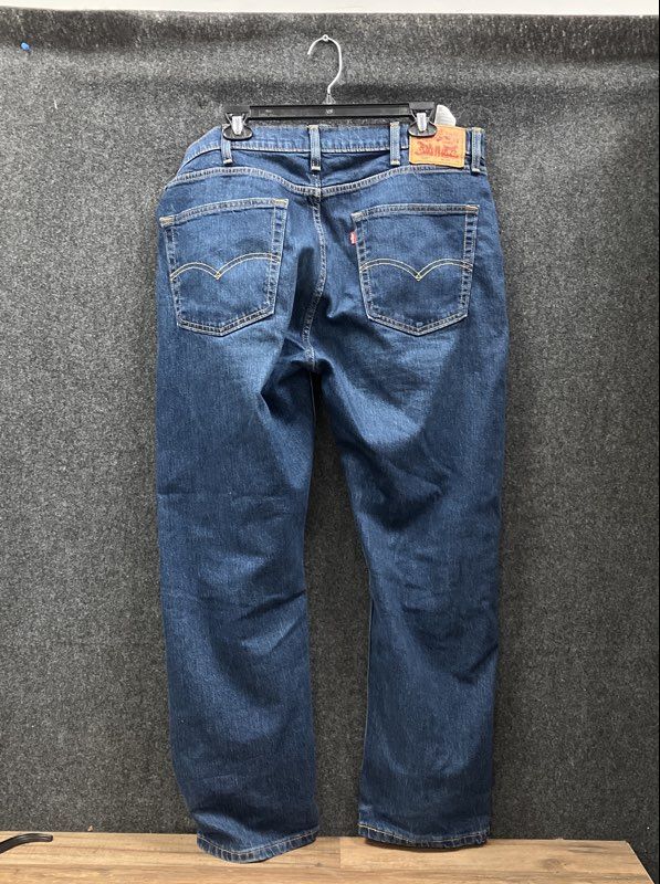 Levi's Men's 505 Straight Leg Jeans Medium Blue Wash Stretch Denim 38x30