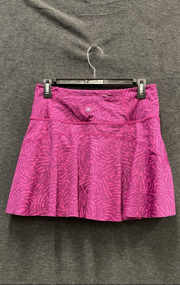 Athleta Women's Ace Printed 13.5" Tennis Skort Pink Purple Animal Print Size S