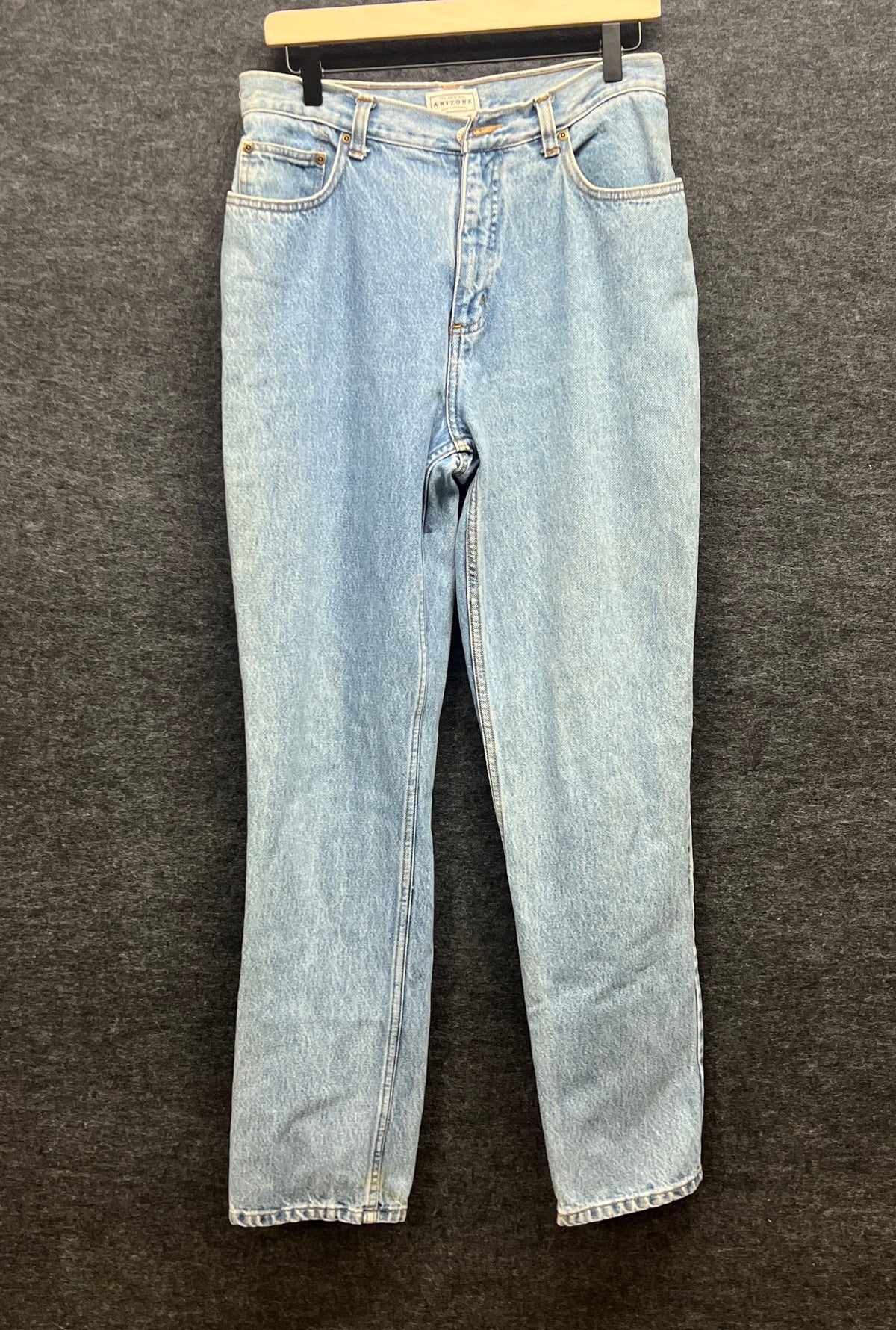 Vintage 90s Arizona Jean Company Women's Light Wash Straight Jeans Sz 11 Long