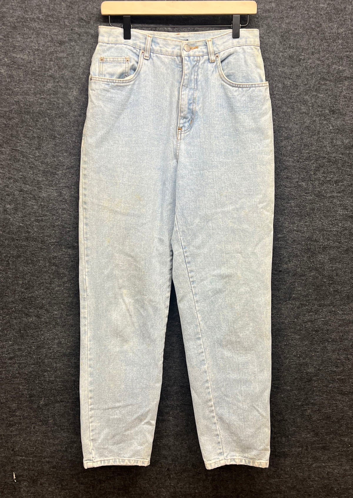 Vintage 90s Bill Blass Women's Easy Fit Light Wash Mom Jeans Tapered Sz 10