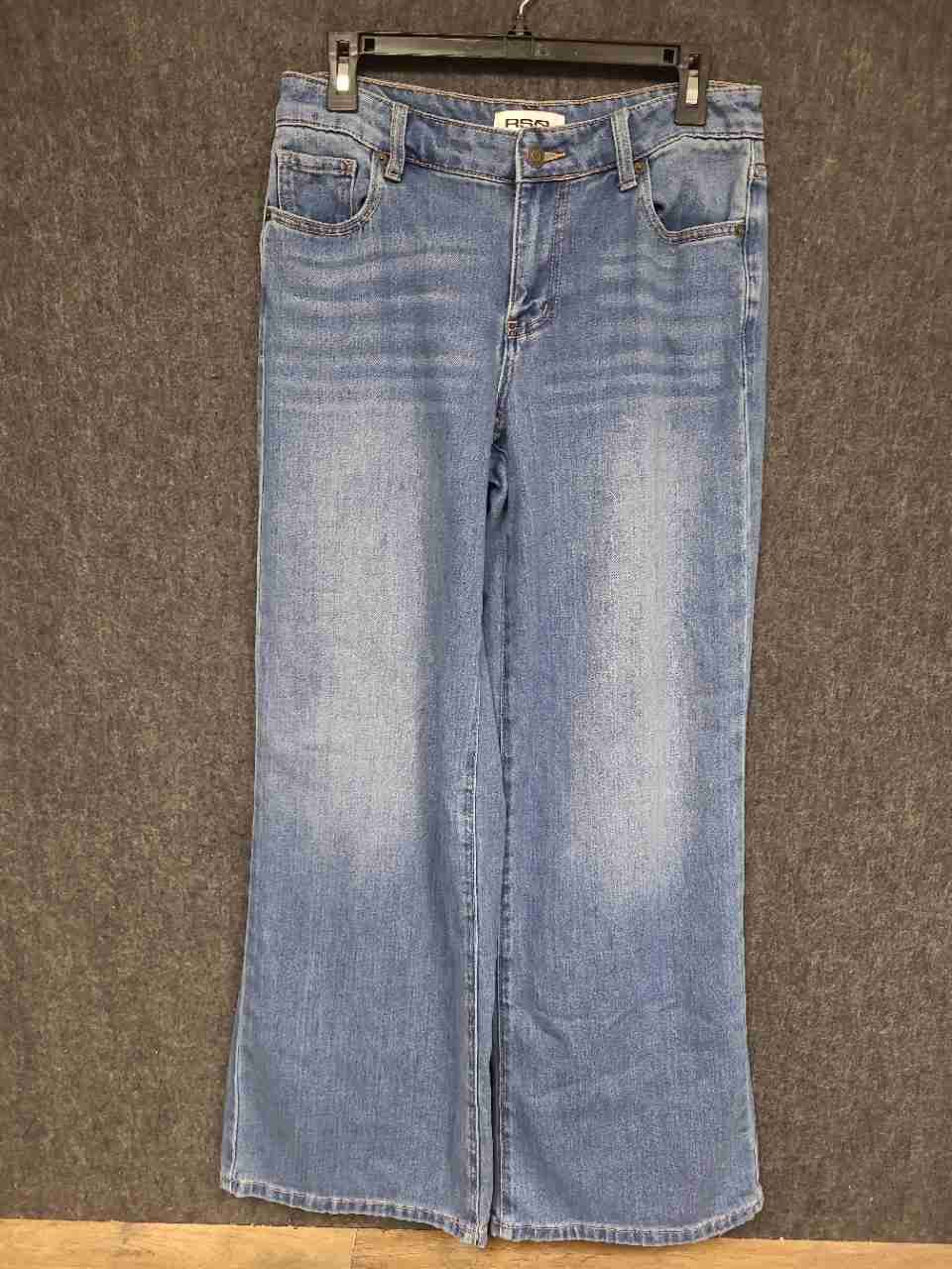 RSQ Women's Light Wash Blue Mid Rise Wide Leg Denim Jeans Size 26