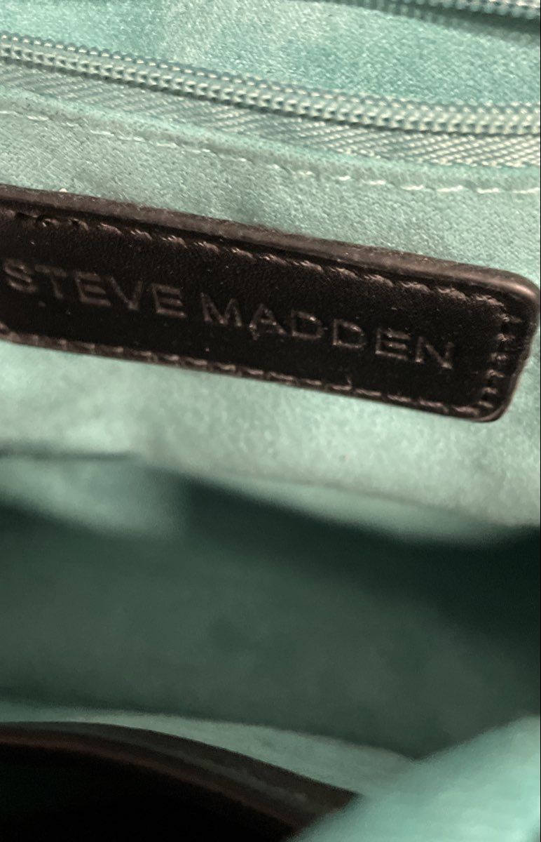 Steve Madden Multicolor Pink Blue Leopard Print Mini Backpack Silver Hardware