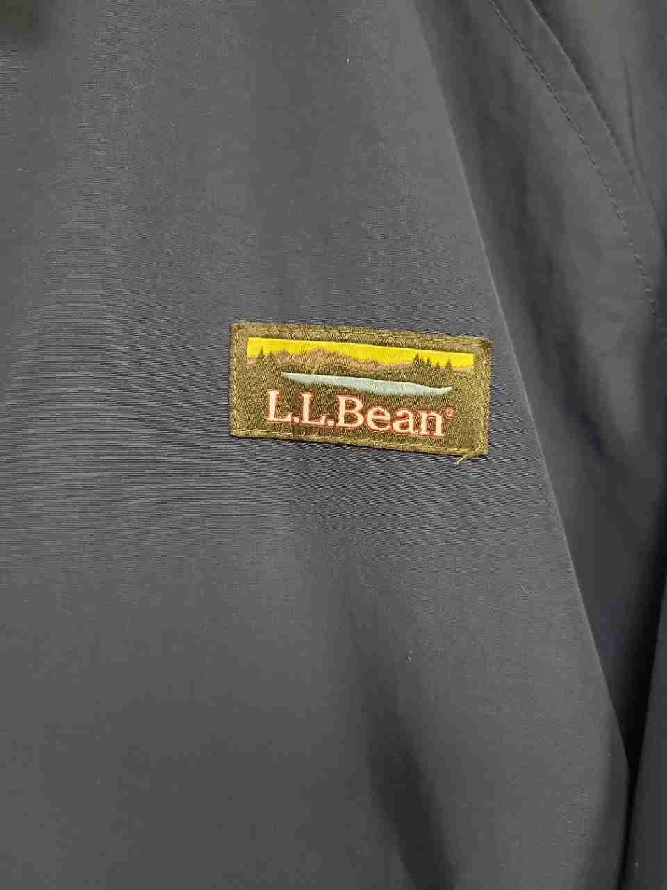 L.L. Bean Men's Blue Fleece Lined Recycled Nylon Warm-Up Jacket XXL