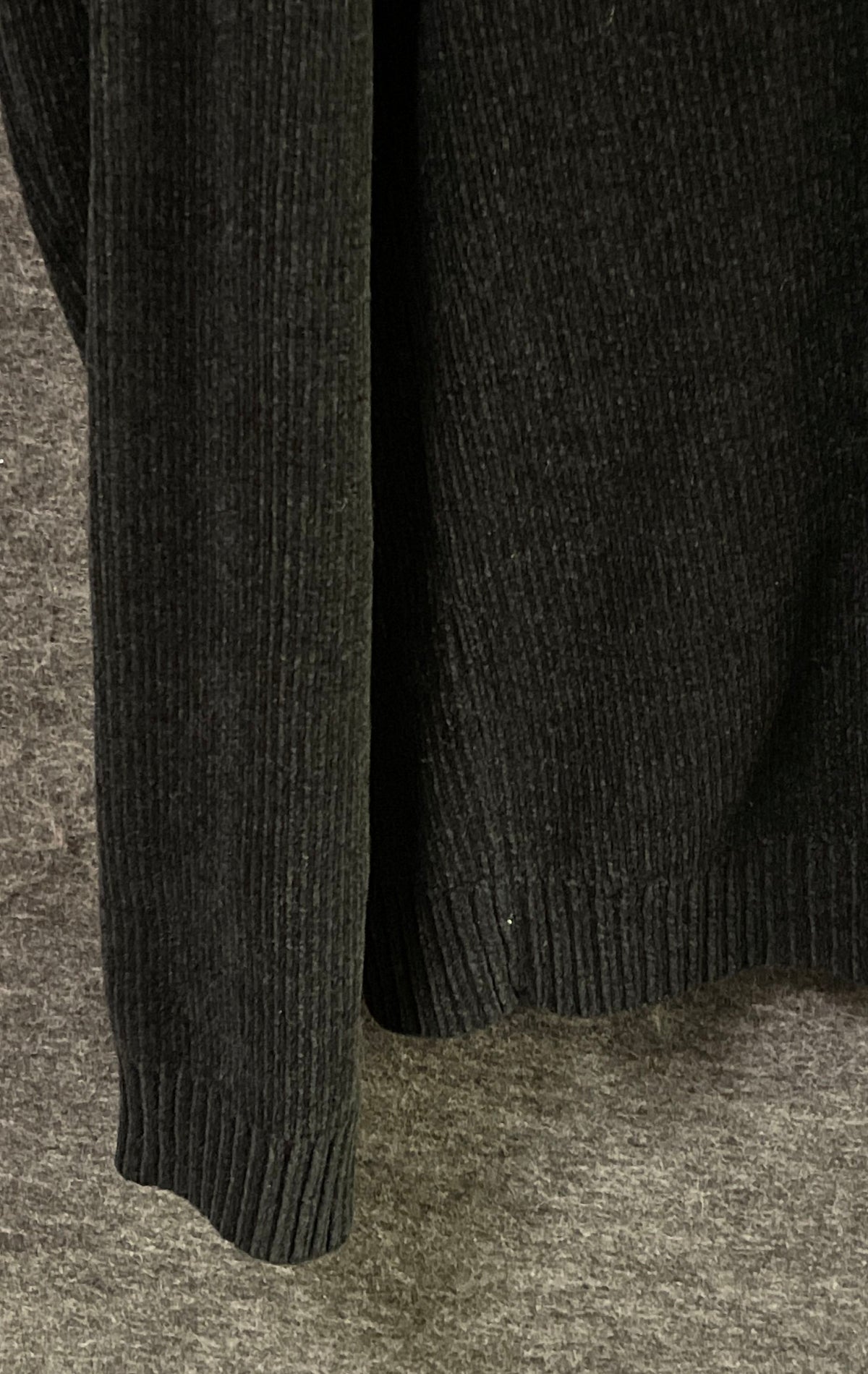 Perry Ellis Men's Black Vintage 90s Ribbed Knit Crewneck Sweater Sz L