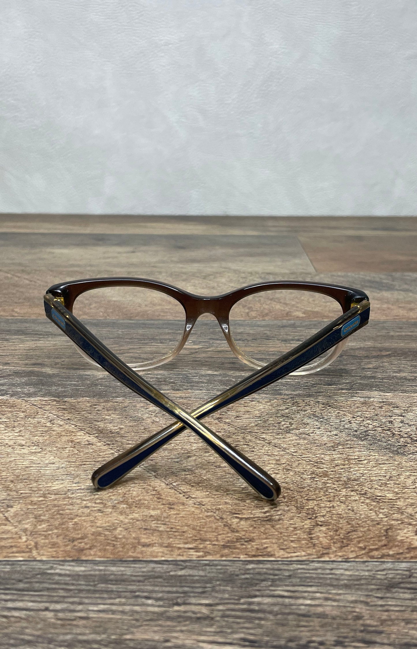 Coach Transparent Brown Gradient HC 6187 Eyeglass Frames Round 52-18-140