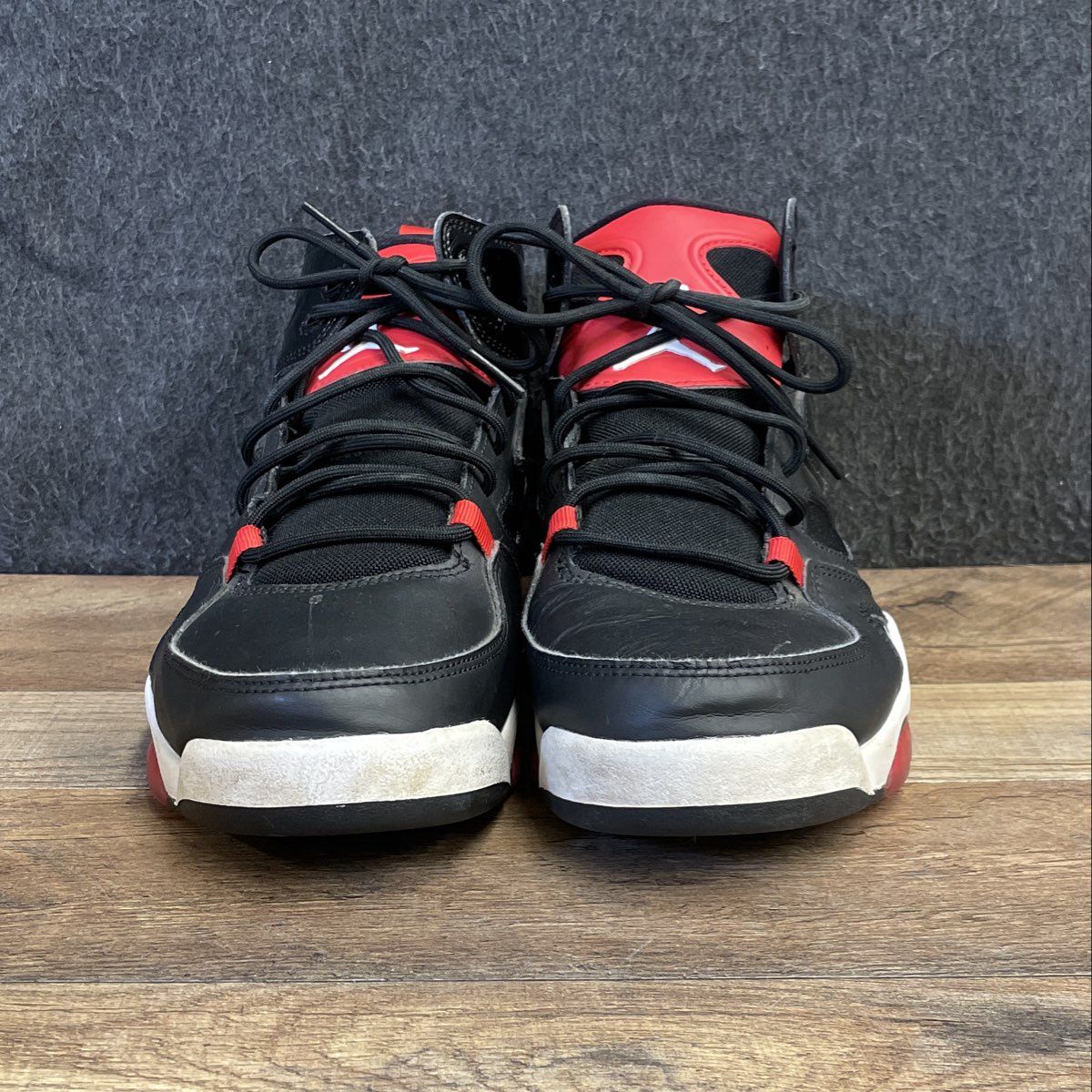 Nike Air Jordan Flight Club '91 Black University Red Basketball Sneakers Size 8