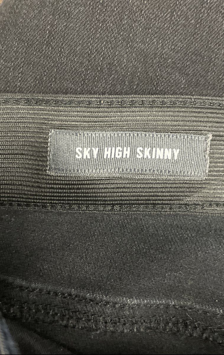 Torrid Women's Premium Sky High Skinny Jeans Black Faded Wash Sz 12R