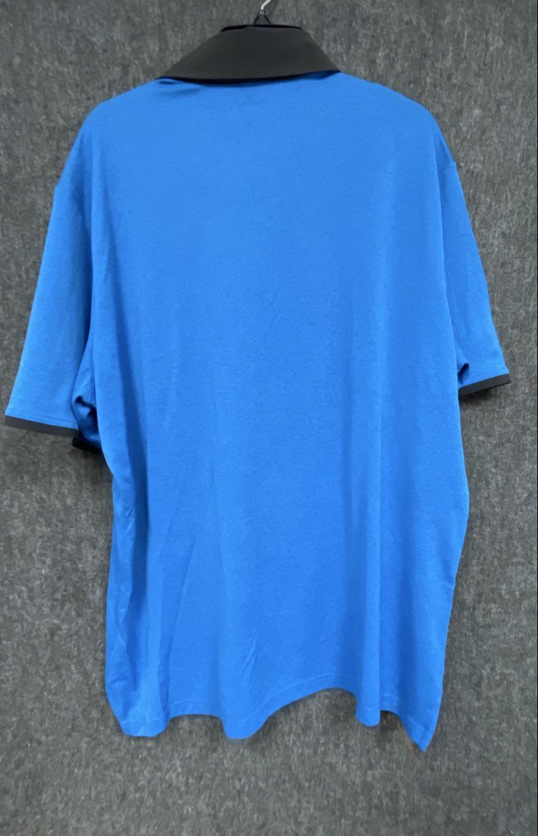 adidas Men's Blue Climachill Short Sleeve Athletic Polo Shirt Size L