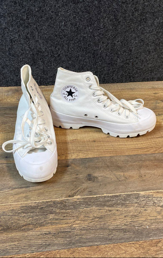 Converse Chuck Taylor All Star Lugged High Top White Women's Size 8.5
