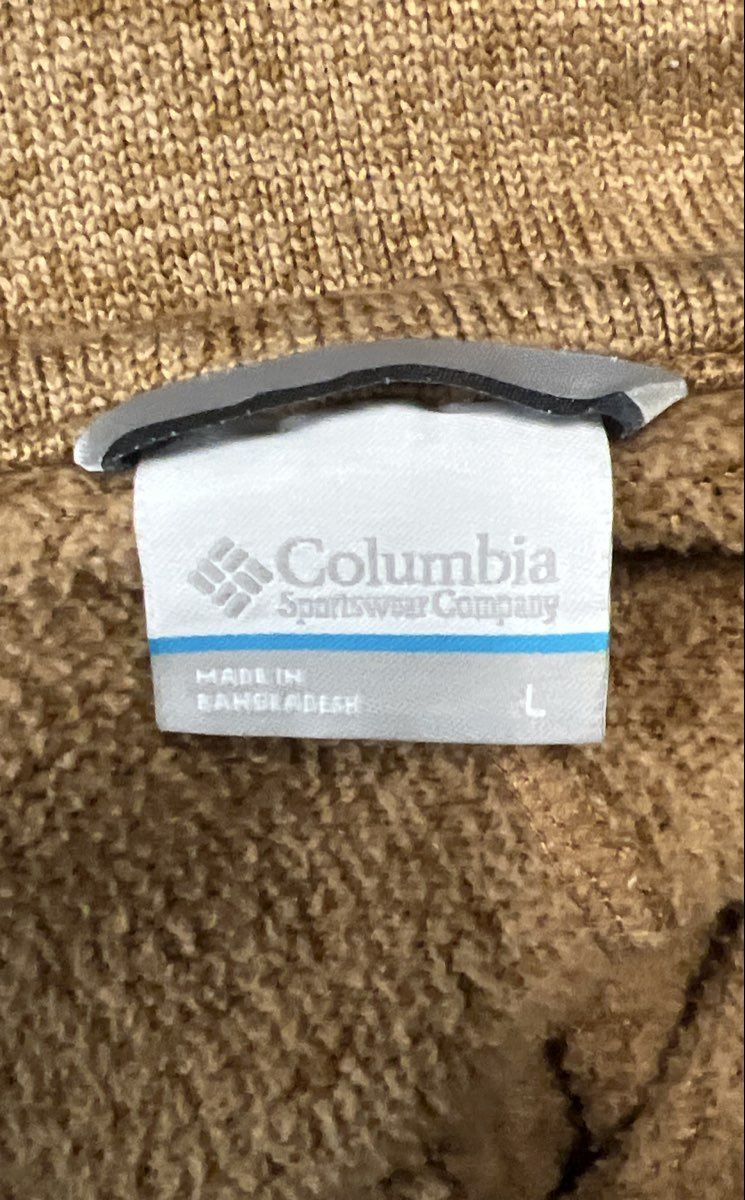 Columbia Women's Sweater Weather Half Snap Pullover Ochre Tan Fleece Sz L