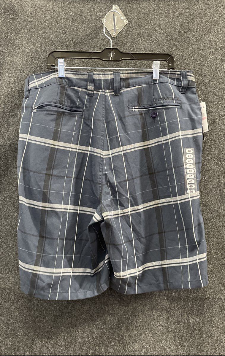 O'Neill Men's Warren Blue Plaid Shorts Size 40 NWT