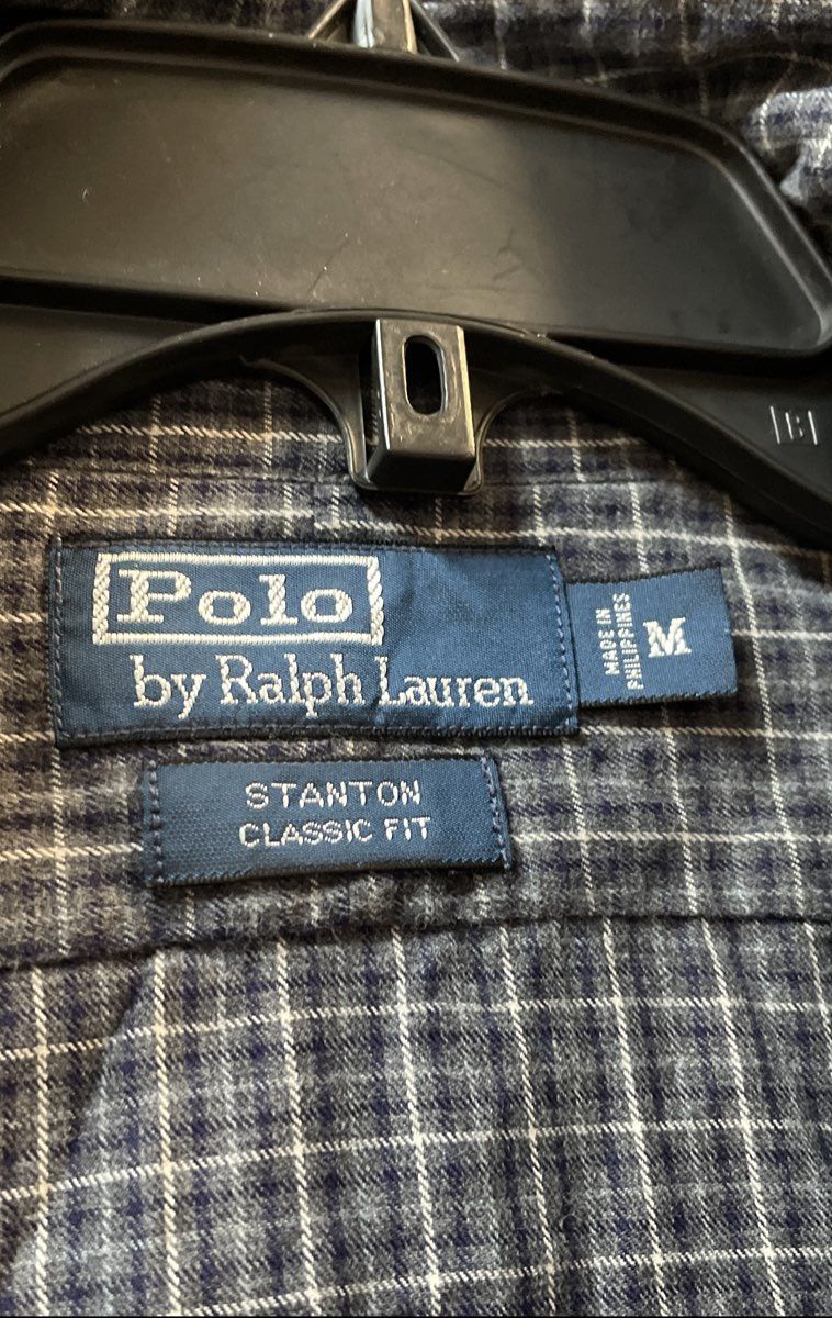 Polo Ralph Lauren Men's Stanton Classic Fit Plaid Cotton Button Down Shirt Sz M