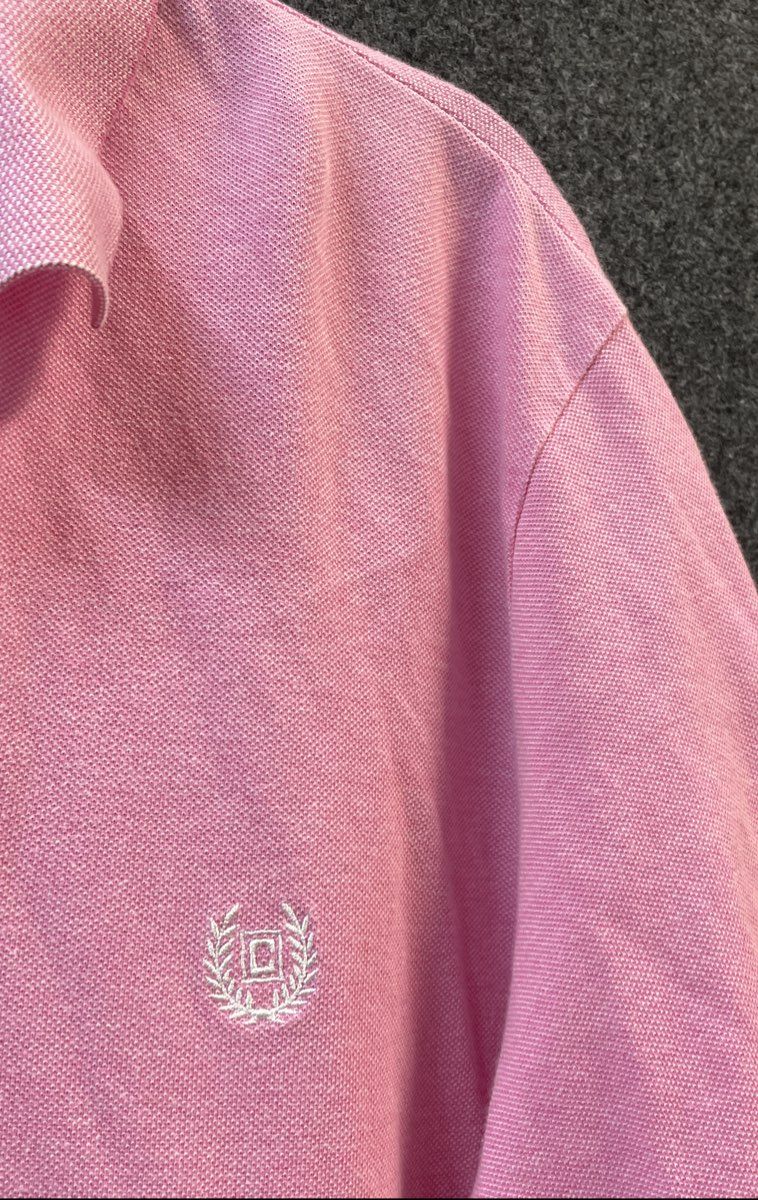Chaps Men's Pink Natural Stretch Short Sleeve Cotton Polo Shirt Sz XL