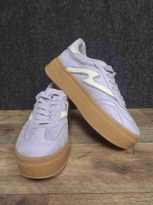 Madden Girl Mightty Lavender Gum Platform Lifestyle Sneakers Women's Size 6.5
